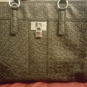 Guess black tote